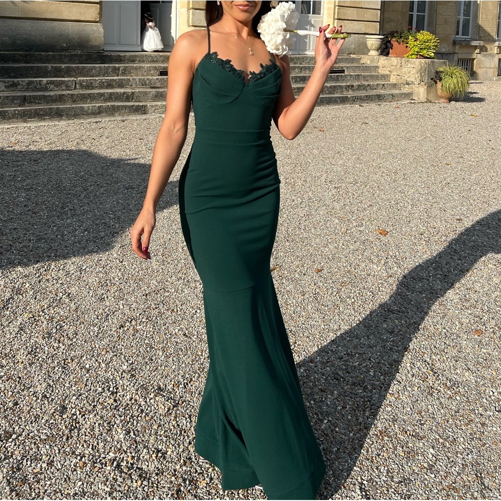 Soho Emerald Green Elegant Maxi Dress